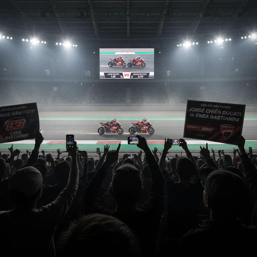 Jorge Martín racing in MotoGP